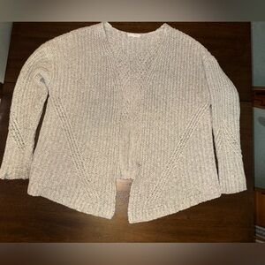 Women’s Chunky Knit Crewneck Sweater in Light Mauve